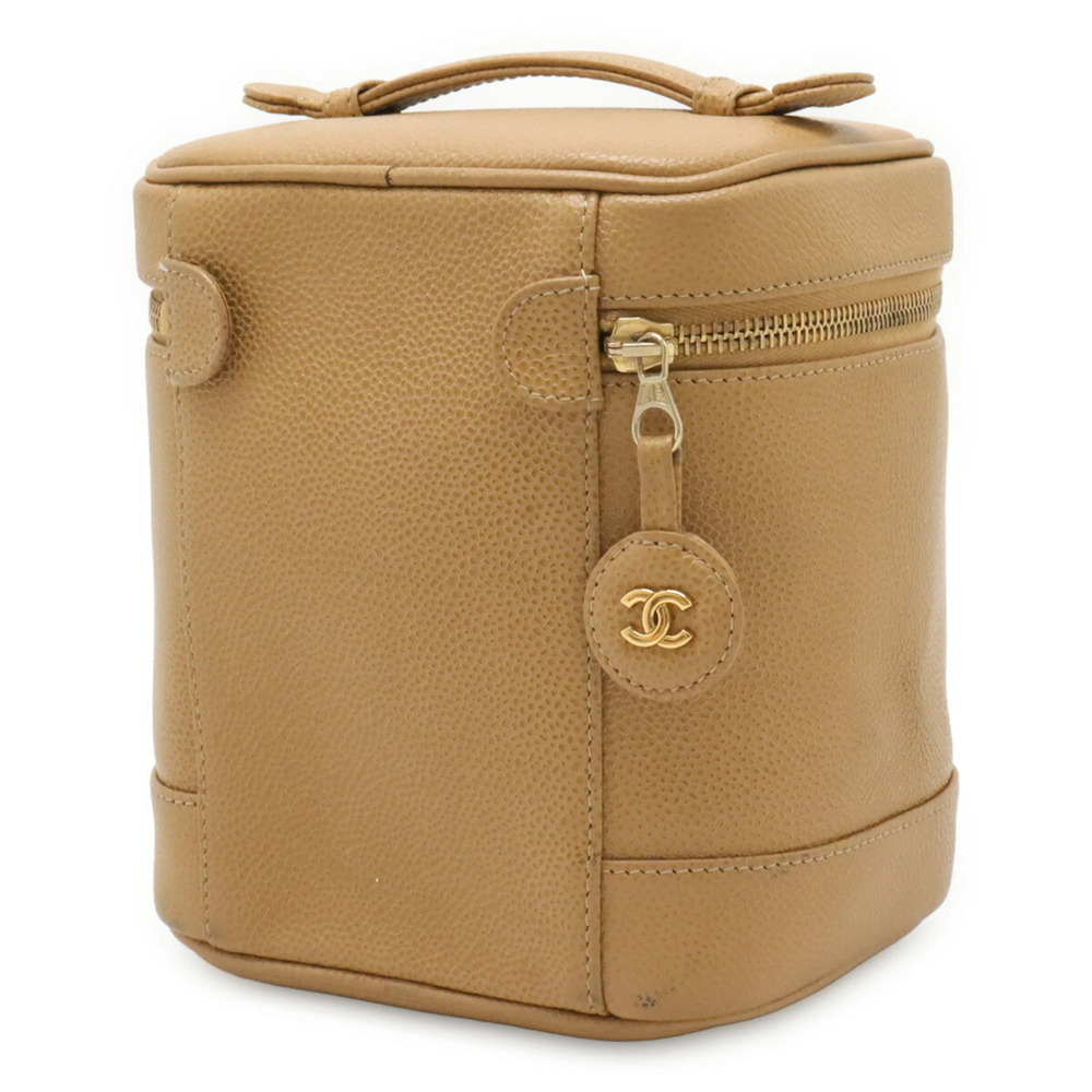 CHANEL Cream Caviar Leather Logo Pouch - Picture 3 of 10